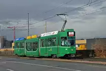 Be 4/6 S 660 fährt mit der Fahrschule zur Haltestelle M-Parc. Die Aufnahme stammt vom 05.01.2016.