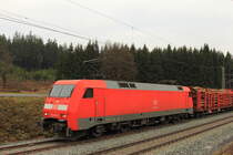 152 161-6 DBSR bei Steinbach im Frankenwald am 03.12.2015.