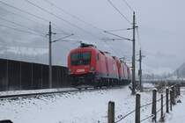 Eine fünf-fach Traktion 1116, augenommen am 3.1.2016 in Pfarrwerfen.