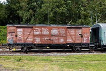 Alter Güterwagen mit Schiebetüren im Museum Bochum Dahlhausen 06.07.2014