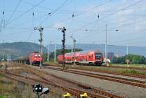 RE 4653 Kassel-Wilhelmshöhe - Halle(Saale) Hbf am 30.08.2015 bei der Ausfahrt aus Bleicherode Ost