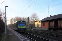 VT650.715 Agilis in Michelau/ Oberfranken am 28.12.2015.