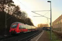 442 810 DB Regio in Michelau/ Oberfranken am 28.12.2015.