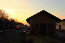 442 807 DB Regio in Michelau/ Oberfranken am 28.12.2015.
