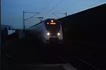 9442 865 der National Express Deutschland am späteren Abend des 8.1.2016 bei Allerheiligen als RE7 nach Krefeld Hbf.