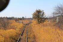 Hanasaki-Linie, Station Attoko. Vom Triebwagen KIHA 54 523, 26.Oktober 2015. 