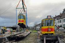 Am 04.01.2016 begann der Verlad der Be 4/6 101-115 der BLT auf dem ehemaligen Gelände der Bauwerkstatt. Als zweiter Wagen wird der Be 4/6 102 verladen. Die Reise mit der Eisenbahn bringt die Wagen nach Belgrad, wo sie eine neue Heimat finden. 