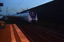 Nachschuß auf einen RE7 bei Allerheiligen. Freitagabend den 8.1.2016