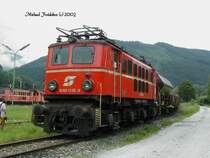 1040 015-8 am 07.Juni 2003 abgestellt im Bahnhof Selzthal