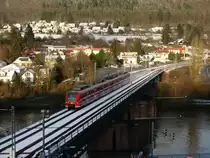 DB Regio 425 623-6 am 17.01.16 in Neckargemünd von einen Gehweg aus fotografiert