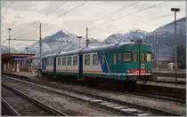 Der FS Aln 668 1023 wartet in Domodossola auf einen neuen Einsatz.
8. Jan. 2016