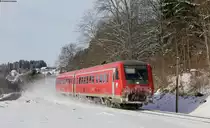 611 040-7 als IRE 3211 (Neustadt(Schwarzw)-Ulm Hbf) bei Löffingen 18.1.16