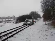 Die Station Lauterbach Mole im Winter am 17.Januar 2016.