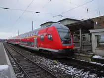 D-DB 50 80 86-81 130-6 DABpbzfa 767.2  Jenny Marx geb. von Westphalen  mit dem RE 17625 aus Magdeburg Hbf, am 23.01.2016 in Naumburg (S) Hbf.