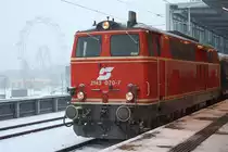 NLB 2143 070-7 bei starkem Schneefall am 23.Jänner 2016 im Bf. Praterstern