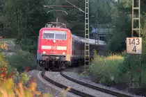 111 205-1 DB bei Ebersdorf am 28.09.2012.