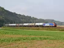 482 034 mit einem Kesselwagenzug am 05.10.2015 bei Freden(Leine)