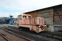 V 10 B Mit Anschrift  Interessengemeinschaft Weißeritztalbahn e.V. Lok 2    in Freital Hainsberg bei der Weißeritztalbahn 04.11.2015