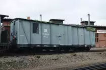 DR 97-09-55 Gerätewagen in Freital Hainsberg bei der Weißeritztalbahn 04.11.2015