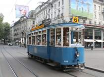 Zürich Museumsmotorwagen Ce 2/2 1019 (SWS/MFO 1929) Bahnhofstrasse / Paradeplatz am 13. Juli 2015.
