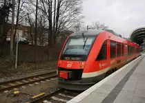 Hier 648 342-2  Müssen  als RB73 (RB21962) von Kiel Hbf. nach Eckernförde, dieser Triebzug stand am 3.2.2016 in Kiel Hbf.