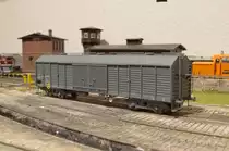 Brawa 48384 Gedeckter Güterwagen Werkswagen Henningsdorf Nr. 83 50 190 1993-3 Gags Ep.IV Foto: 02/2016