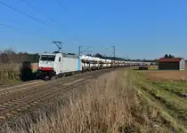 185 636 mit DGS 47160 am 14.03.2014 bei Batzhausen. 