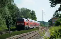 218 463 (92 80 1218 463-8 D-DB)mit RB27061 am 15.06.2013 in Hörlkofen
