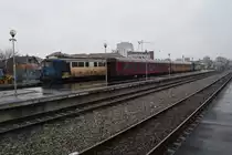 Diesellok 62-1149-4 steht am 13.02.2016 abgestellt im Bahnhof Ramincu Valcea