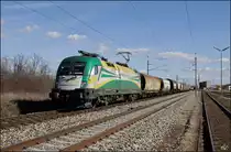 GYSEV CARGO 182.570 am 20.02.16 mit Getreide 48171 bei Wr.Neustadt Civitas Nova.