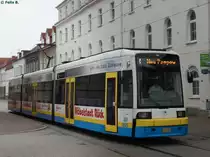Bombardier Nr. 812 des Nahverkehr Schwerin in Schwerin am 18.08.2015