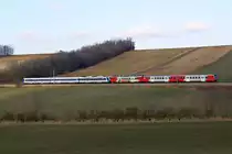 R 24540, bestehend aus 2x 4020 am 13.Februar 2016 zwischen Neubau-Kreuzstetten und Ladendorf.
