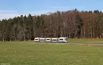 BOB VT 109 am 13.12.2015 bei Schaftlach.