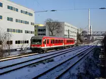 Der 628 420 am 09.01.2009 in Regensburg.