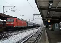 185 040 mit M 45197 ´t Harde - Hegyeshalom, niederländisches Millitär zur Varpalota Challenge 16 in Ungarn. Göttingen, 23.01.16