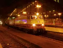 113 309 ist mit ihrem AKE Rheingold aus Papenburg in Köln angekommen. (27.02.2016) 