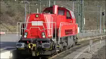 Sonntagsruhe für die Gravita 265 011-7, abgestellt am Bahnhof von Stolberg (Rhl).
Aktuell vom 28.02.2016.