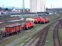 �berblick �ber den S�dteil des Plattlinger Gbf. 18.03.2007.