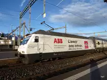 SBB - Werbelok 460 052-4 in Thun am 21.02.2016