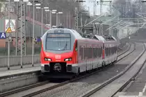 1428 510 als RB 42 nach Essen Hbf. bei der Einfahrt in Recklinghausen Hbf. 28.2.2016