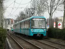 VGF Bombardier U5-25 Wagen 675 am 01.03.16 in Frankfurt am Main