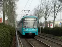 VGF Bombardier U5-25 Wagen 663 am 01.03.16 in Frankfurt am Main