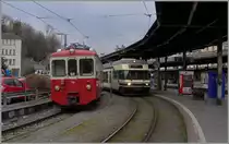 Leider wird die bunte Vielfalt bei der CEV auf absehbare Zeit ein Ende haben.
CEV BDeh 2/4 73 und CEV GTW Be 2/6 in Vevey.
29. Feb. 2016