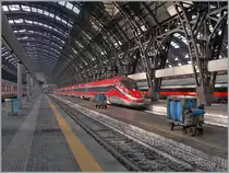 Zum digitalen Jubil�um g�nnte ich meiner nun zehn Jahre alten Kamera einen besonderen  Leckerbissen : den Trenitalia FS ETR 400 Frecciarossa 1000 in Milano Centrale - einer der wohl sch�nsten Z�ge zur Zeit. 
1. M�rz 2016
