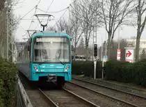 VGF Bombardier U5-50 Wagen 863 am 01.03.16 in Frankfurt am Main