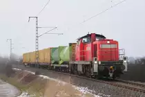 294 747-1 DB Schenker bei Ebersdorf b. Coburg am 01.03.2016.