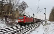145 037 zu sehen mit dem 51715 in Plauen/V am 01.03.16.