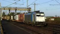 Am 24.02.2016 kam die 186 433-9 von METRANS (Railpool) aus Richtung Braunschweig nach Niederndodeleben und fuhr weiter in Richtung Magdeburg .