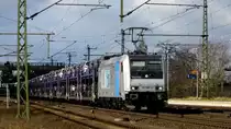 Am 24.02.2016 kam die 185 680-6 von der Rurtalbahn Cargo (Railpool) aus Richtung Braunschweig nach Niederndodeleben und fuhr weiter in Richtung Magdeburg .