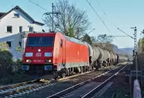 185 262-3 mit Kesselwagen durch Bonn-Beuel - 27.11.2015 
